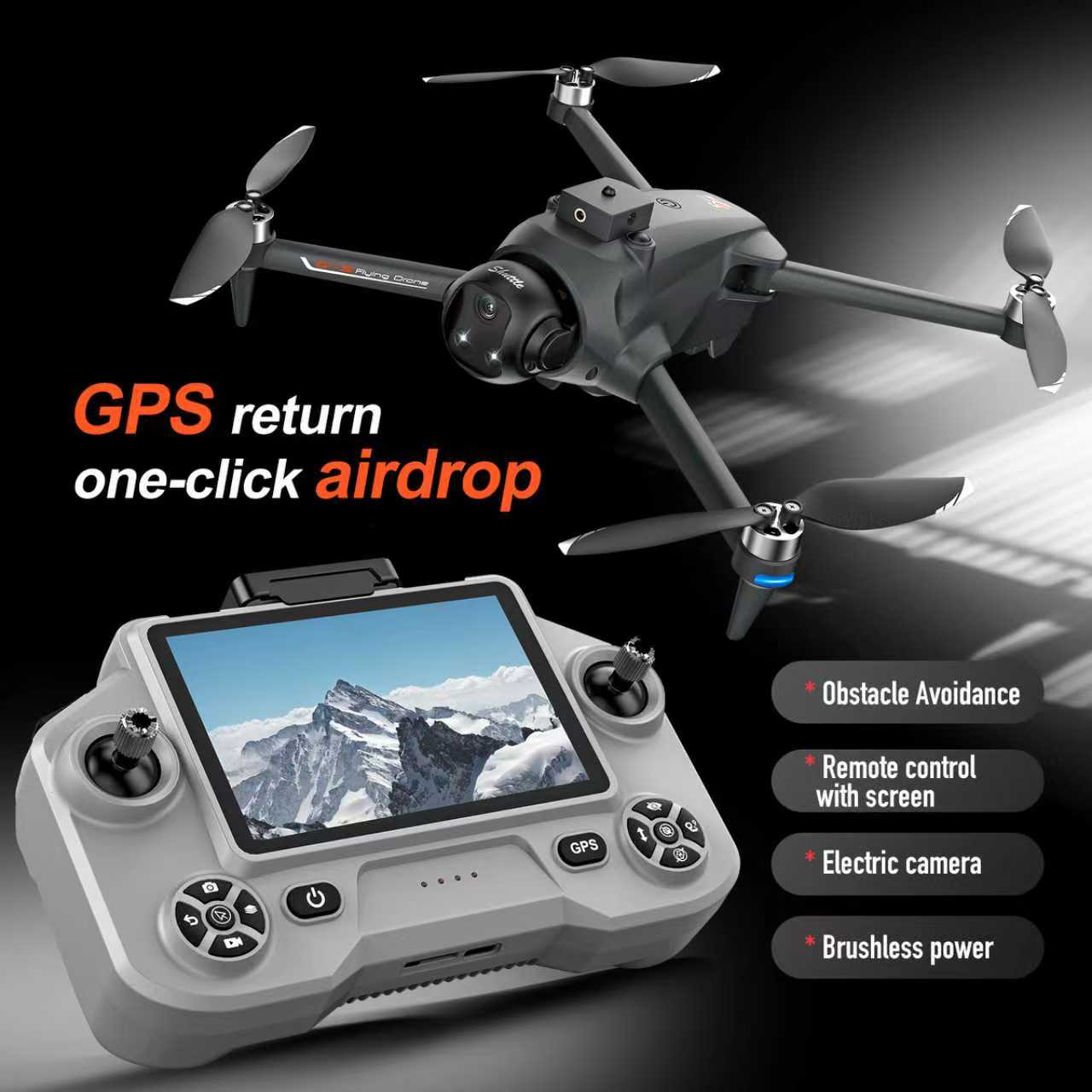Fpv Brushless Rc Drone 4K - Drone Quadricottero FPV GPS YL059 con