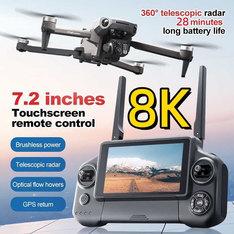 Drone RC con Gimbal a 3 Assi 8 - Fpv Brushless Rc Drone 4K recensione e prezzo