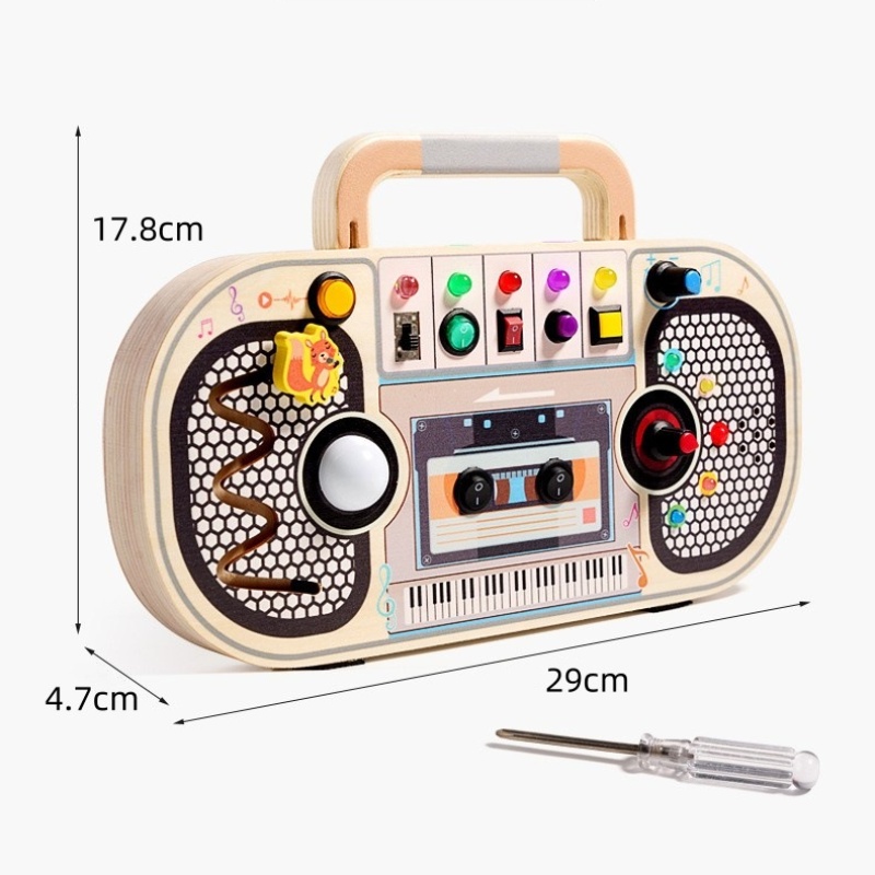 Giocattoli per bambini Montess - Montessori Wooden Busy Board Toddler recensione e prezzo