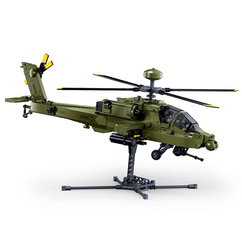 Sluban M38‑B1536 Boeing AH‑64D - Lego Compatible Military Tank recensione e prezzo